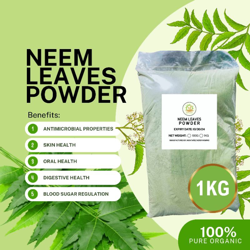 NEEM LEAVES POWDER 1 KILOGRAM PER PACK | Shopee Malaysia