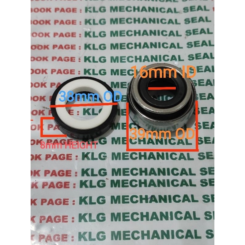 Mechanical seal 16mm SUPER BIG BODY 39 water pump Shopee Malaysia