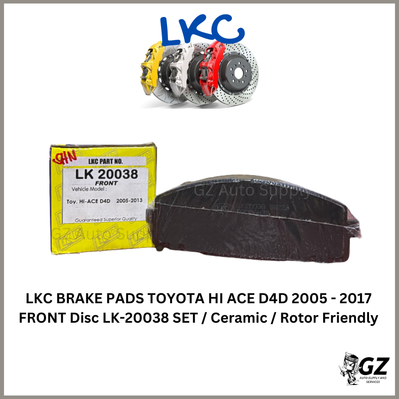 LKC BRAKE PADS TOYOTA HI ACE D4D 2005 2017 FRONT Disc LK20038 SET