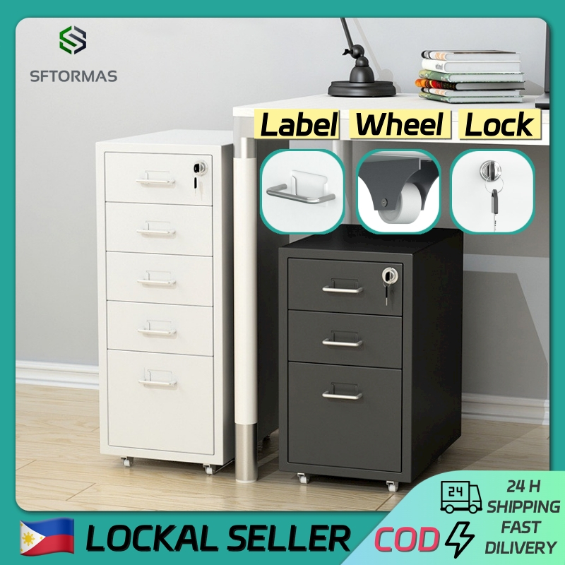 3/5/6L Metal Drawer Home Office Drawer Storage File Bookcase