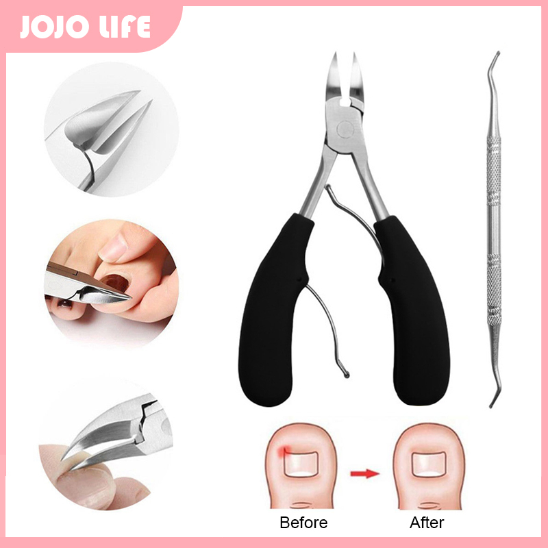 Toe Nail Clippers 2in1 Remove Dead Skin Nail Correction Nippers Ingrown Toenail Cuticle Scissor