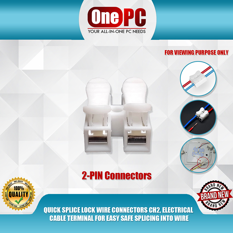 QUICK SPLICE LOCK WIRE CONNECTORS CH2, ELECTRICAL CABLE TERMINAL FOR ...