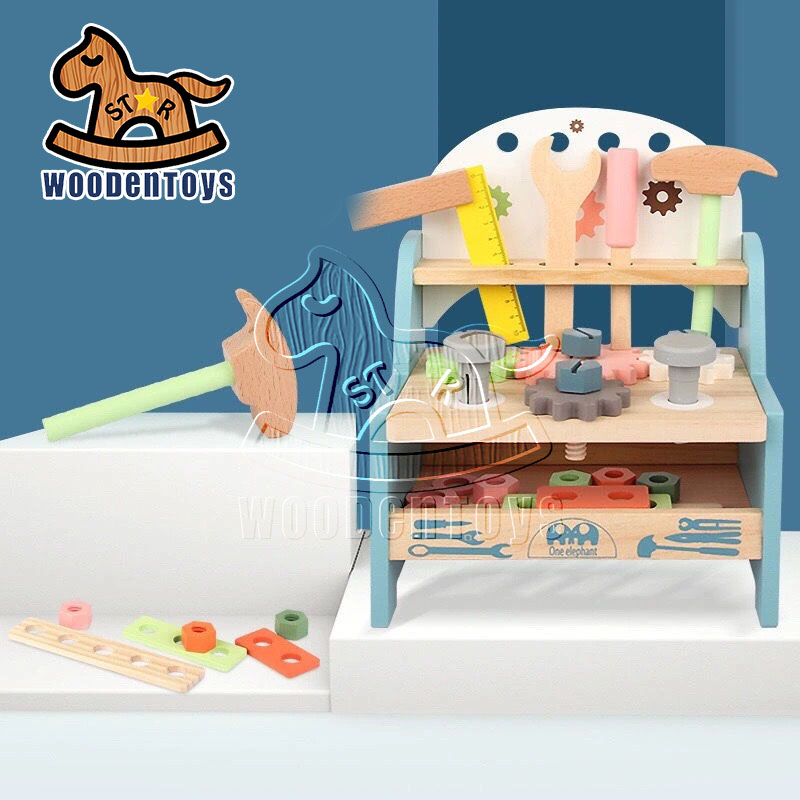 Tool Bench Set for Toddlers - Mini Wooden Work Bench for Kids ...