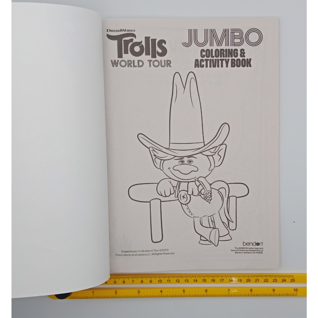 Trolls World Tour A Troll New World Jumbo Coloring and Activity Book ...