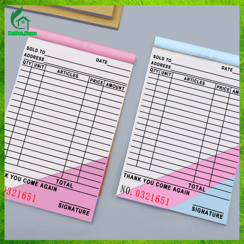 60pages 2&3 copies collection receipt resibo carbonized receipt with