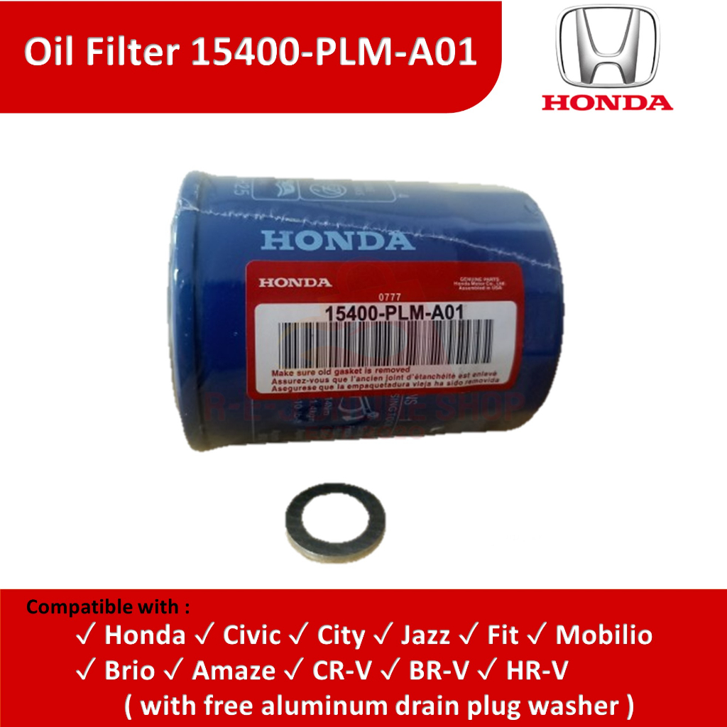 Oil filter (15400PLMA01) for Honda Civic, City, Jazz, Fit, Mobilio