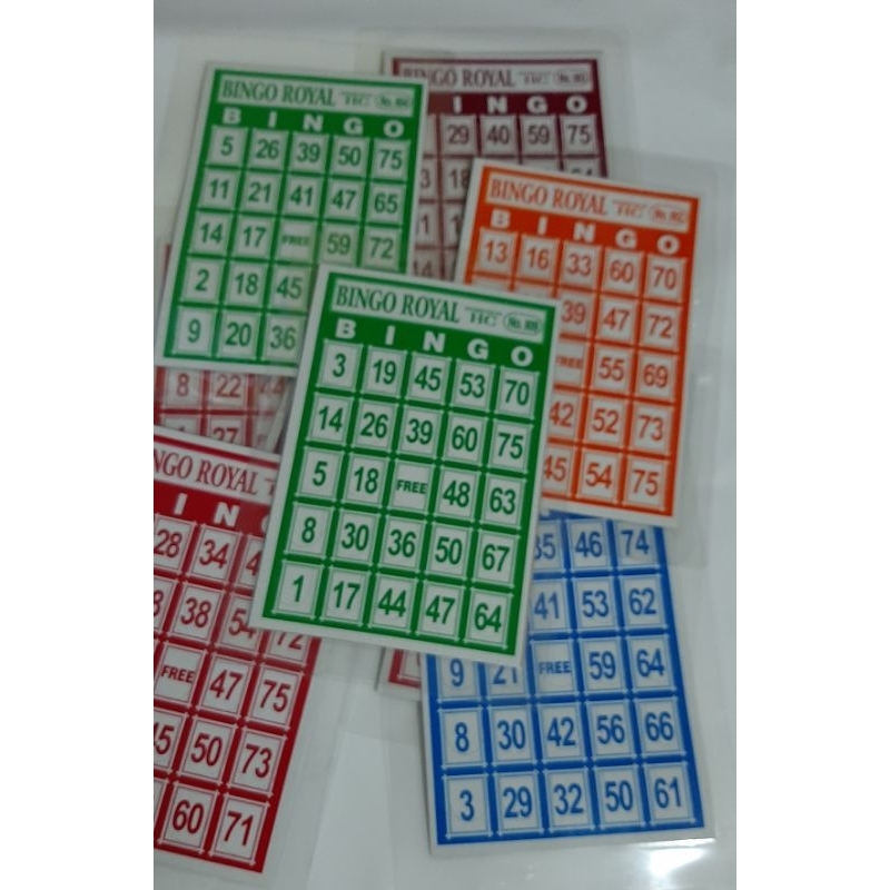 5 pcs Laminated Bingo Card Shopee Malaysia