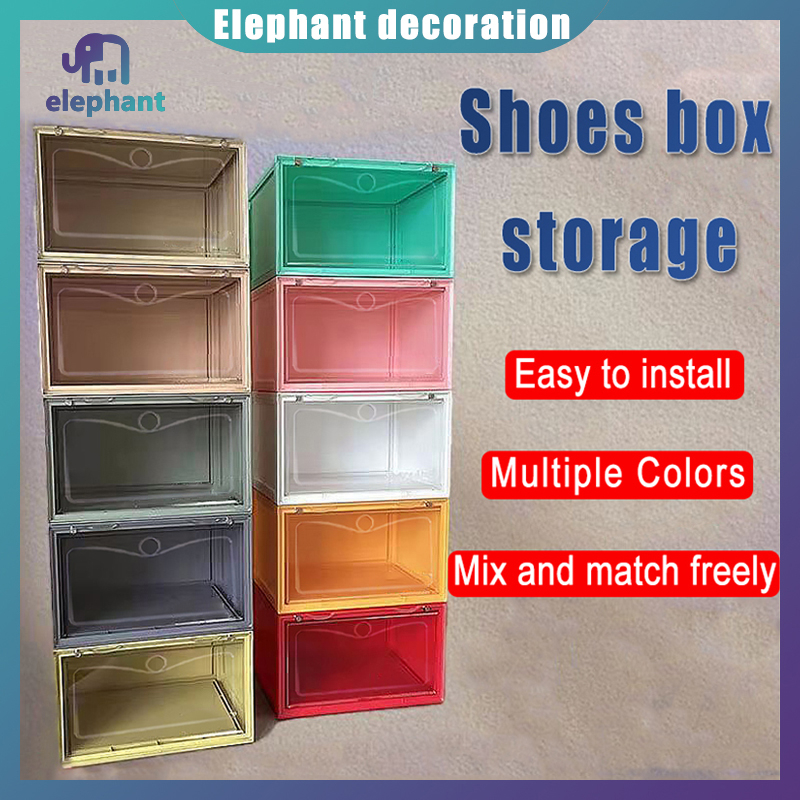 Big Size stackable Shoe rack Shoe Storage Box Foldable box organizer