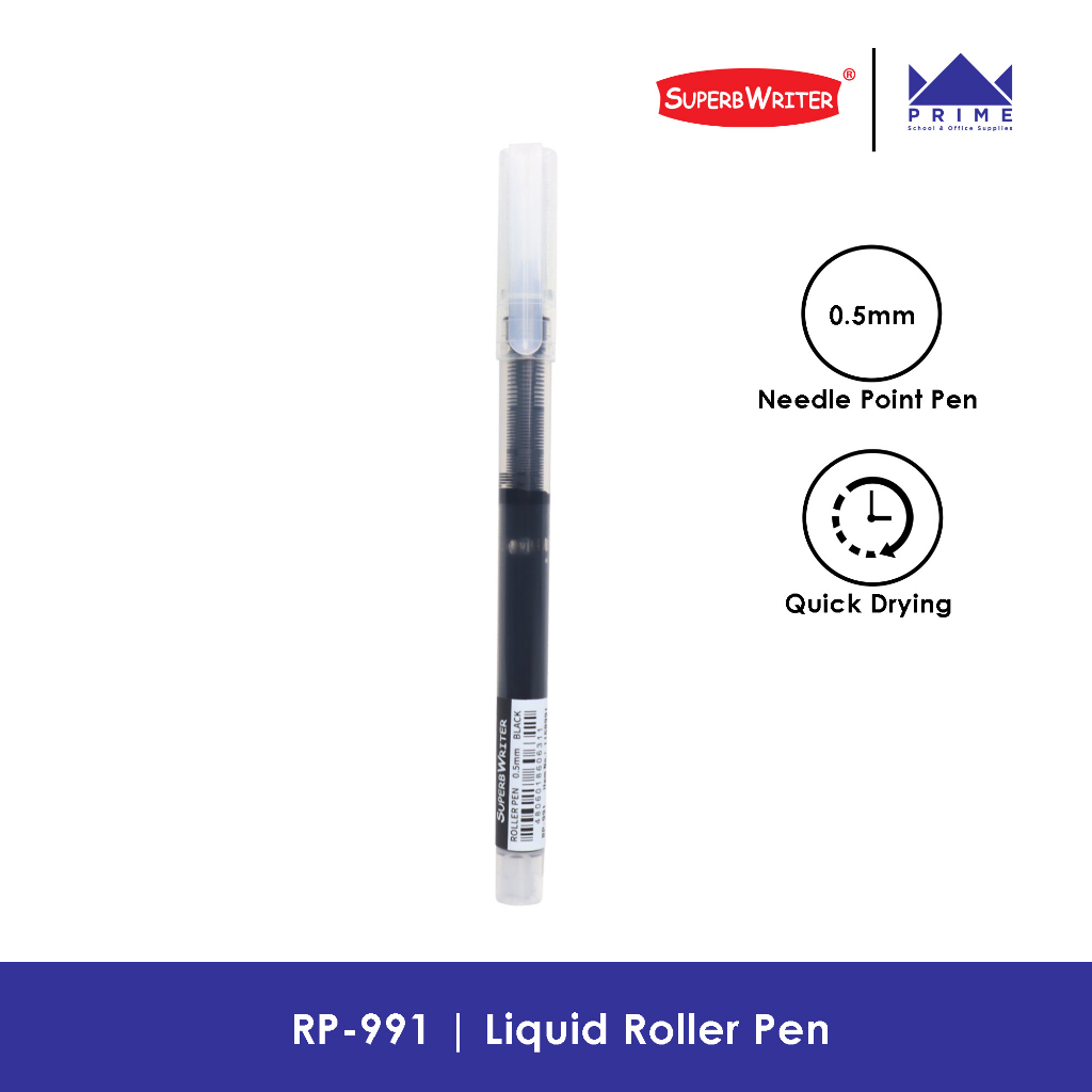 Prime Superb Writer RP-991 Liquid Gel Pen Black [ 1168991] 1pc ...