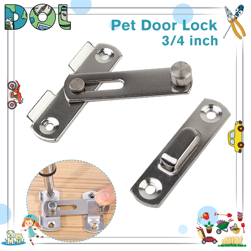 Stainless Steel Gate Latches Pet Door Lock Right Angle Curved Door Latch Bolt Shed Slide Door