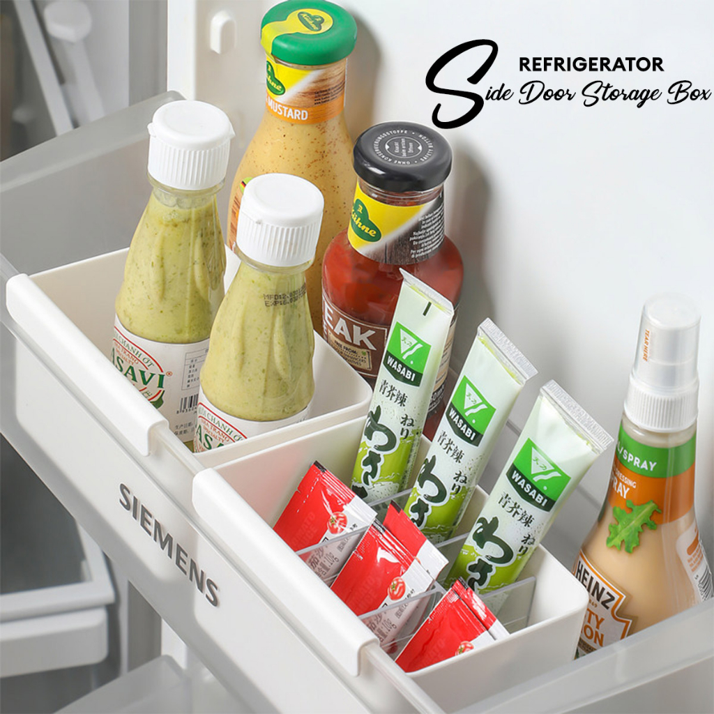 LOCAUPIN Refrigerator Door Organizer Hanging Shelf Removable Divider