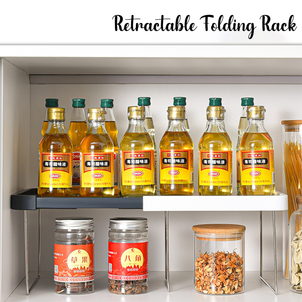 YUNG888 Expandable Table Top Shelf Multipurpose Storage Rack Kitchen ...