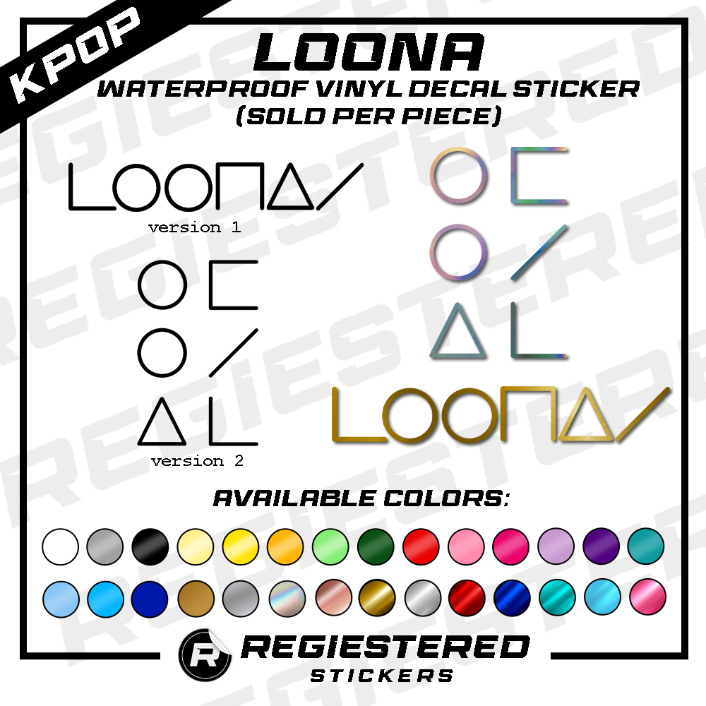 KPOP LOONA loona Orbit Logo Vinyl Decal Sticker Waterproof | Shopee ...