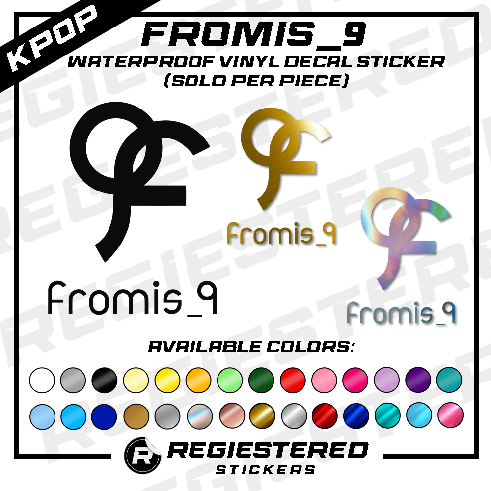 KPOP fromis_9 flover Logo Vinyl Decal Sticker Waterproof | Shopee Malaysia