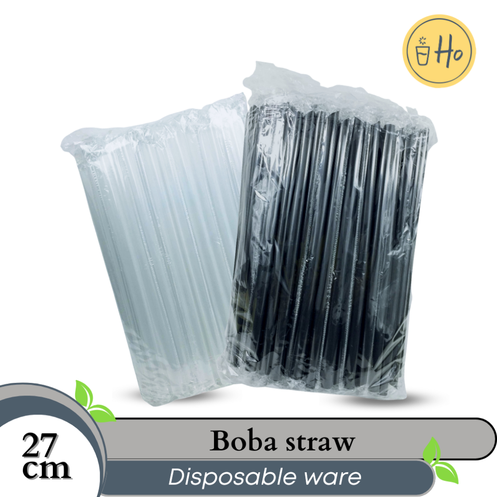 Boba Straw Individual Wrapped 27 CM (100 pcs)/pack | Shopee Malaysia