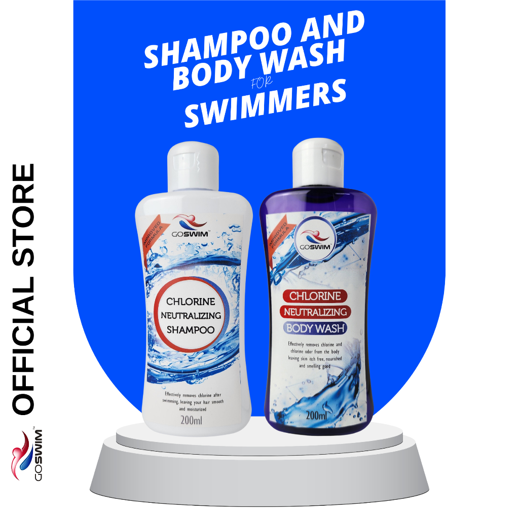 Anti Chlorine Shampoo and Body Wash for Swimmers GoSwim bundle (400ml