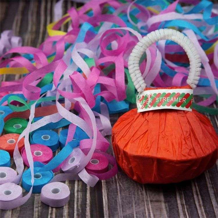 LANZ Throw Streamers Colorful Poppers Hand Held Streamer No Mess