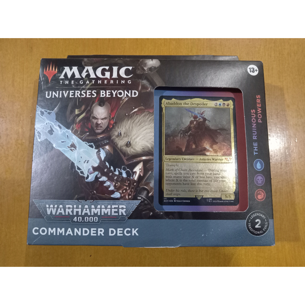 MTG The Ruinous Powers Warhammer 40,000 Commander Deck Magic the Gathering English Shopee