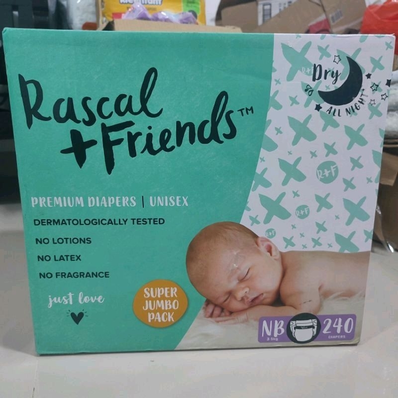 240pcs Rascal + Friends Newborn Diapers ( 80 x 3 ) | Shopee Malaysia