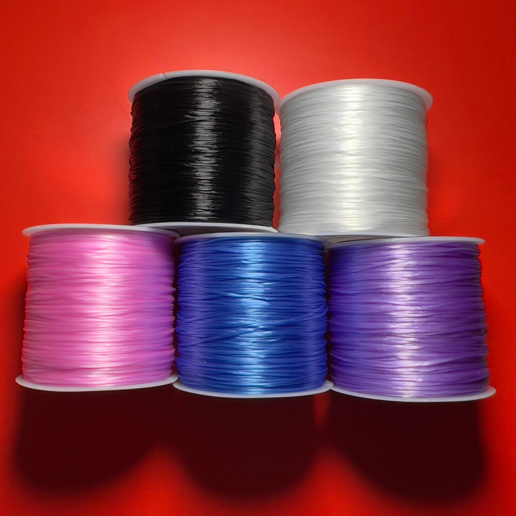 Elastic Nylon Garter Japanese rubber String (60 meter long) | Shopee ...