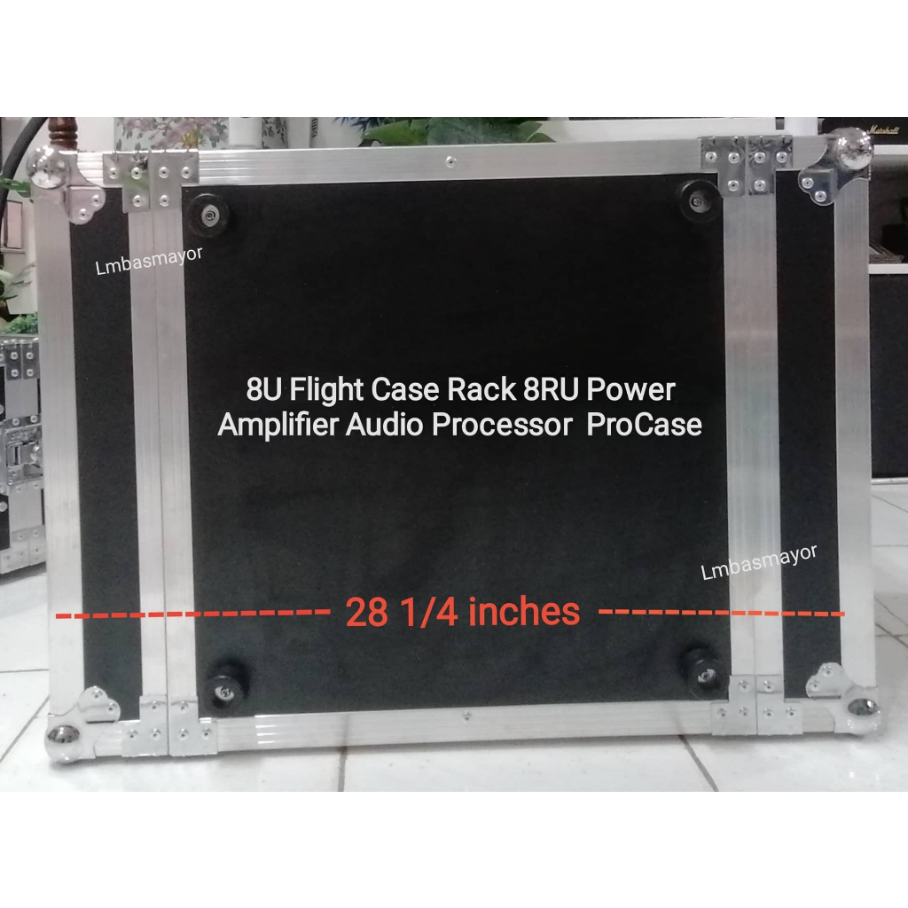 8U Flight Case Rack 8RU Power Amplifier Audio Processor PROCASE ...