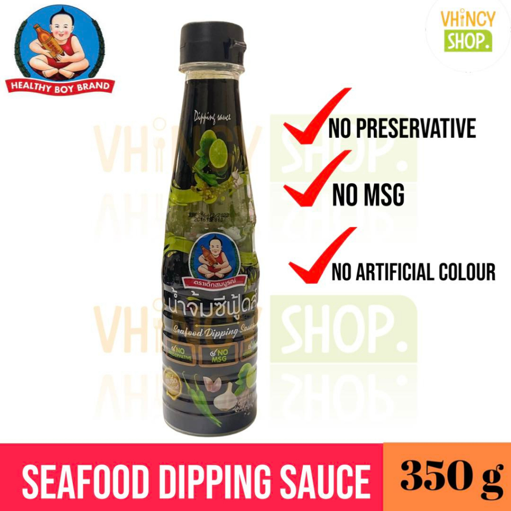 Dek Som Boon Healthy Boy Seafood Dipping Sauce 3 No (MSG, Preservative
