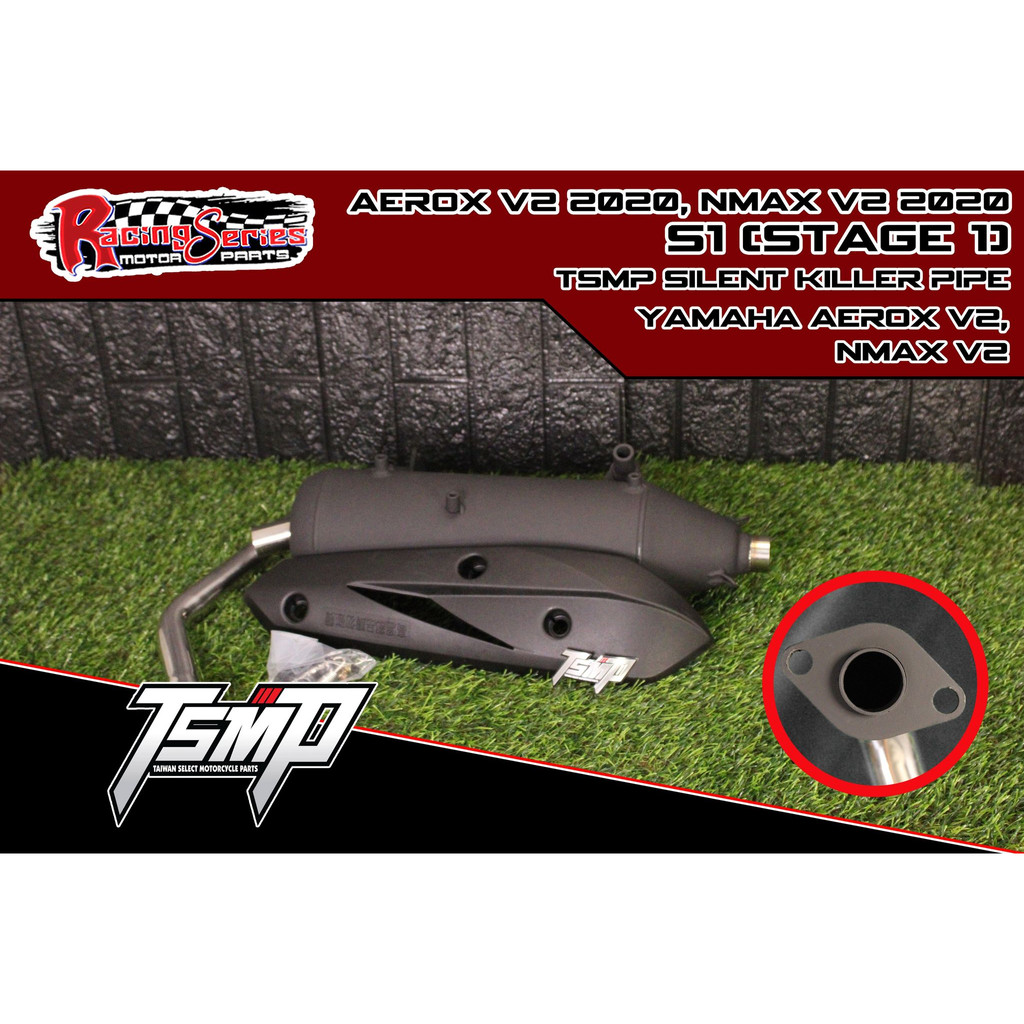 Tsmp Silent Killer Pipe Yamaha Nmax V2 Aerox V2 (stage 1) 