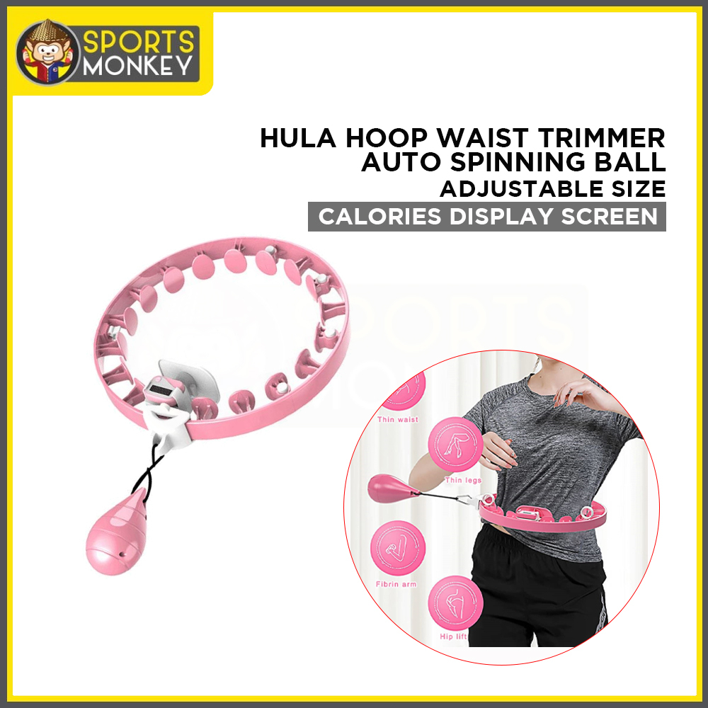 Hula Hoop Adominal Wheel Waist Trimmer Adjustable Auto Spinning Ball