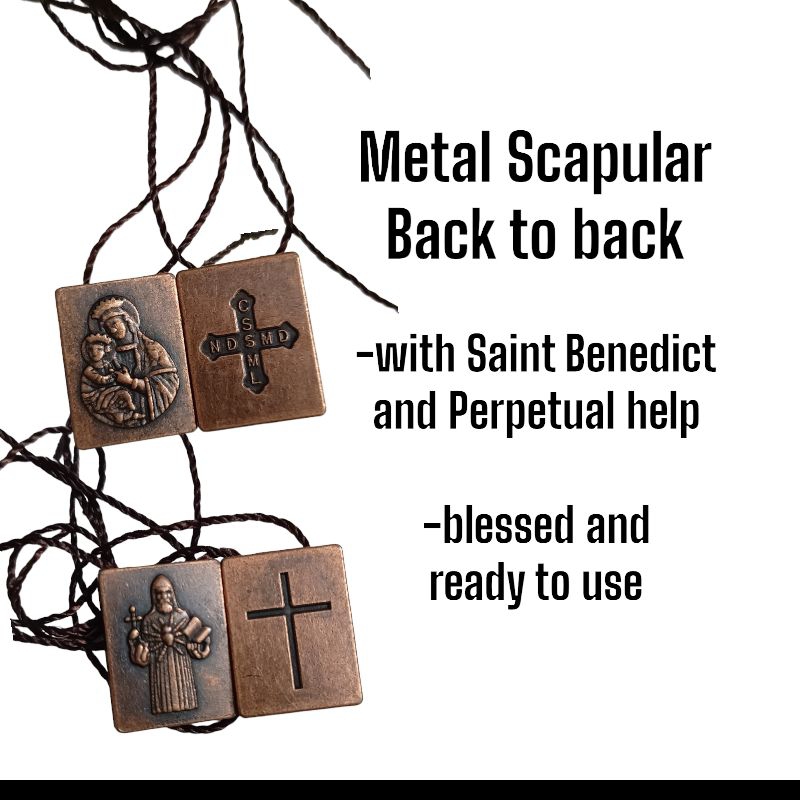 Metal Scapular Blessed to use | Shopee Malaysia