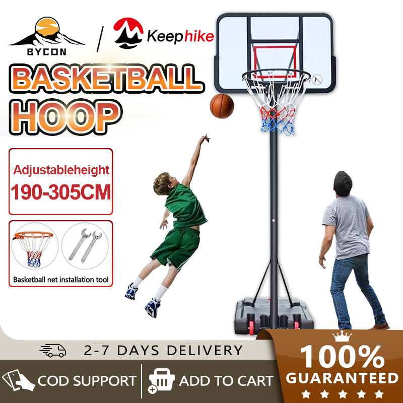 Mobile basketball stand, outdoor and indoor adjustable height, children