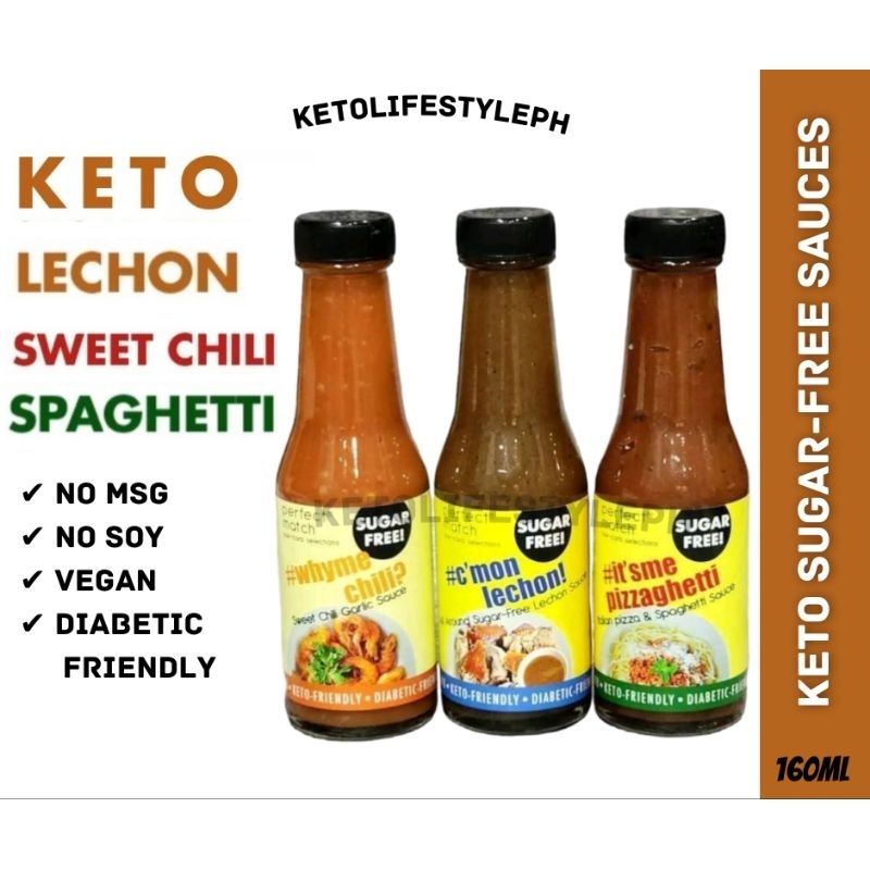 KETO Sauces for Spaghetti, Sweet Chili, and Lechon lovers Shopee Malaysia