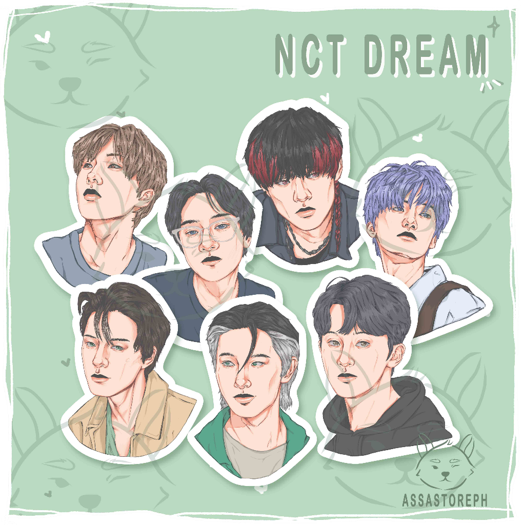 NCT DREAM Cute Sticker Art Print Fanart | Assastoreph | Shopee Malaysia