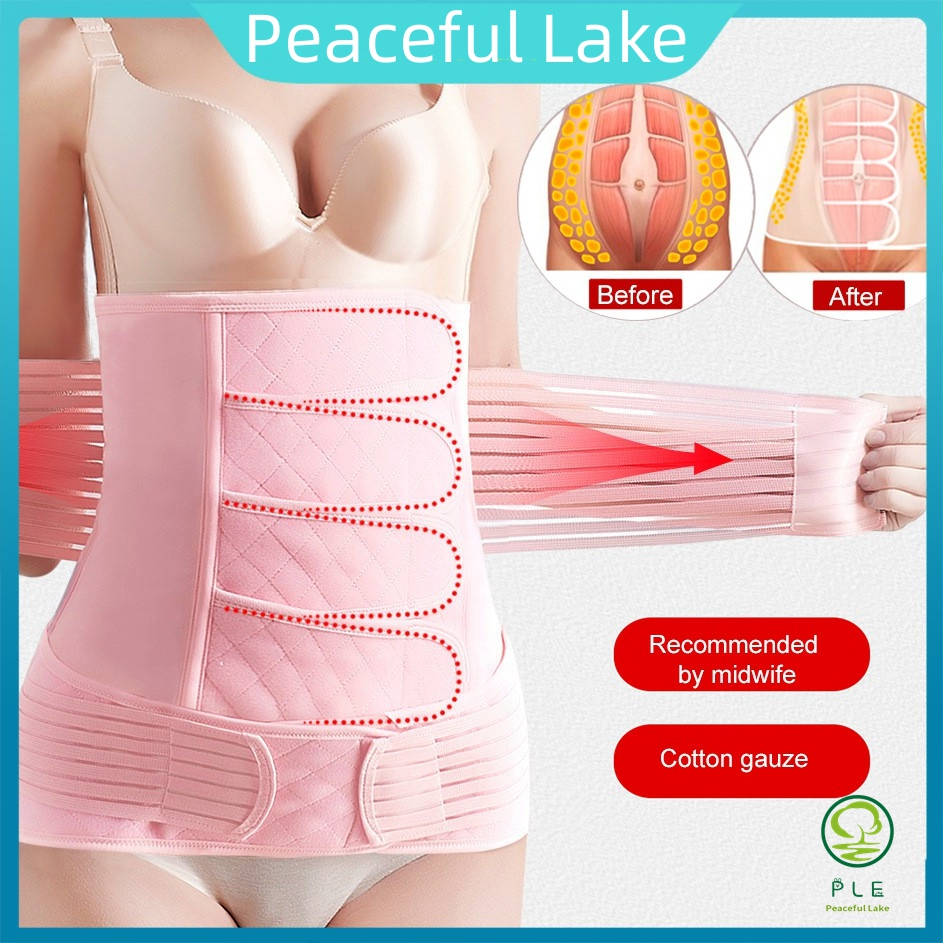 PLE*Postpartum Belt Shapewear Corset 3 in 1 Girdle Post Belly Belt