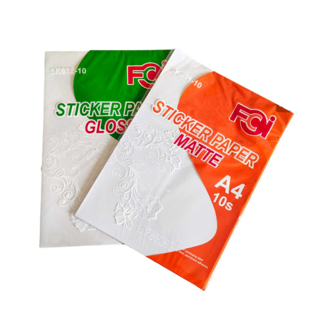 10 Sheets Printable Sticker Paper Sticker Paper A4 MATTE/GLOSSY ...