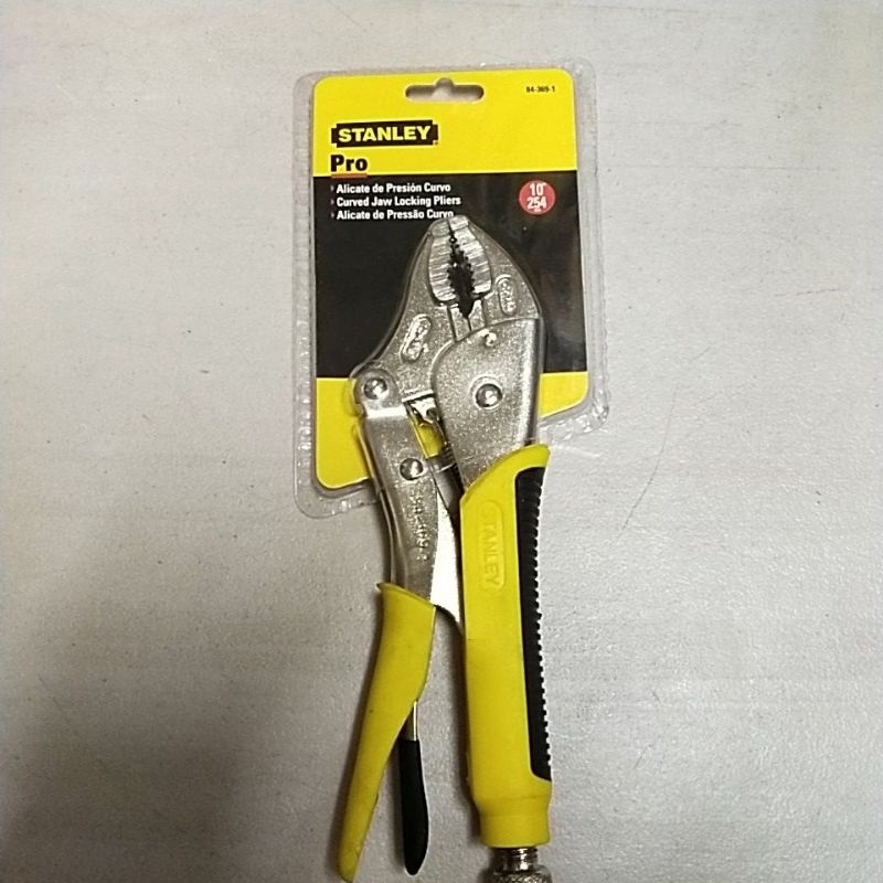 Stanley Curved Jaw Locking Pliers 10" / Vise Grip 10inch Shopee Malaysia