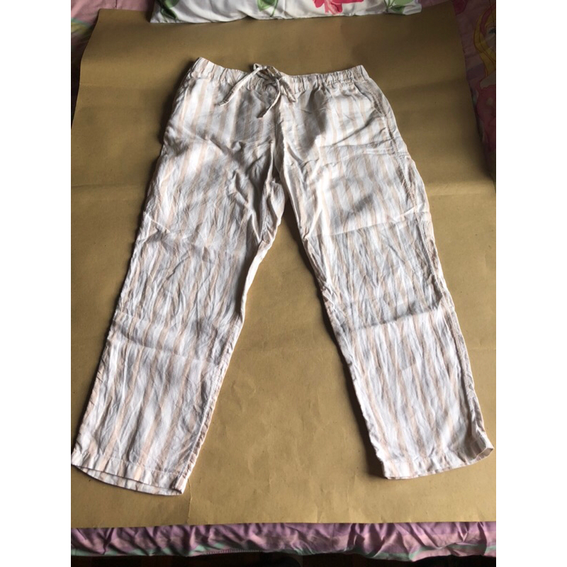 Mango Basics Striped Trousers (Women's US Size L) | Pre-loved Large ...