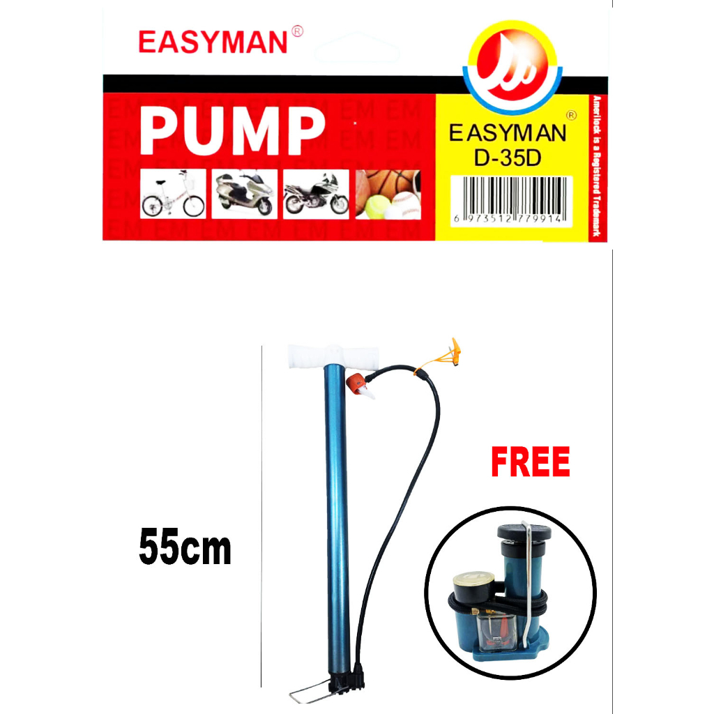 Bicycle Air Pump with Pressure Gauge 160PSI Pump for Bicycle/Motorcycle