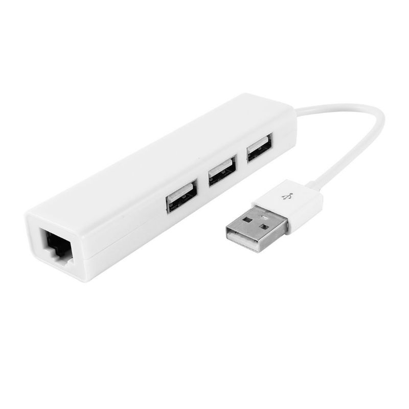 USB 2.0 3 port Hub+Lan Adapter | Shopee Malaysia