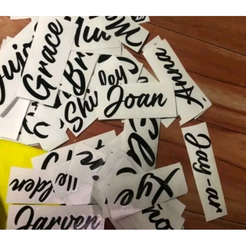 PERSONALIZED STICKER NAME AND LABEL (Decalsticker) | Shopee Malaysia