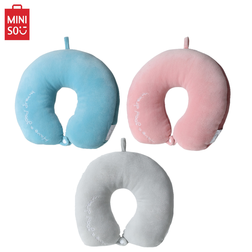 MINISO Classic Dual Color Neck Pillow Shopee Malaysia