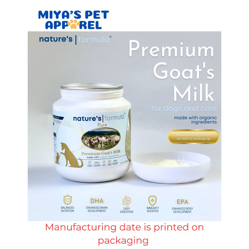 Nature’s Formula Premium Organic Goat’s Milk 200g (milk replacement for