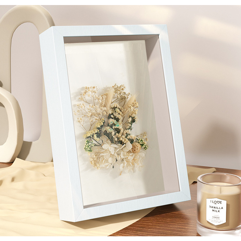 3D Frame Display Photo Art Flower Frame Duit Hantaran Shadow Box Rose