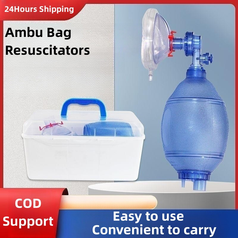 Manual Resuscitator Ambu Bag PVC Oxygen Tube First Aid Kit Simple