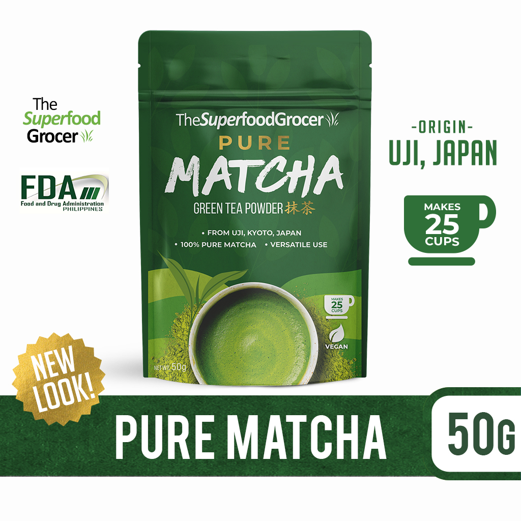 The Superfood Grocer 100 Pure Japanese Uji Matcha Green Tea Powder 50g