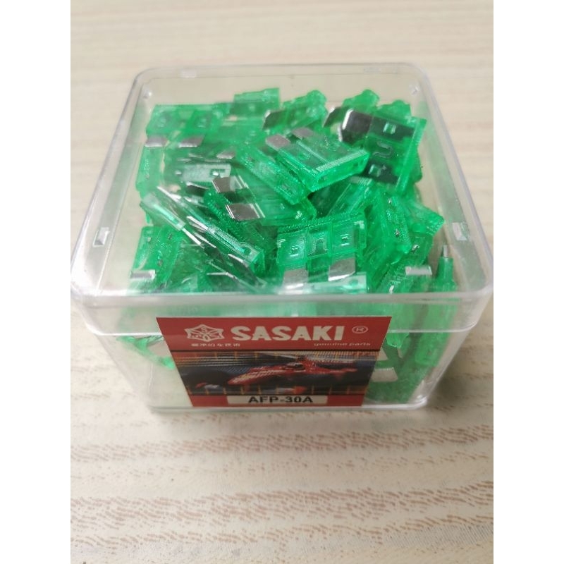 Fuse Plug In Type 30A 1Box 100pcs Sasaki Shopee Malaysia