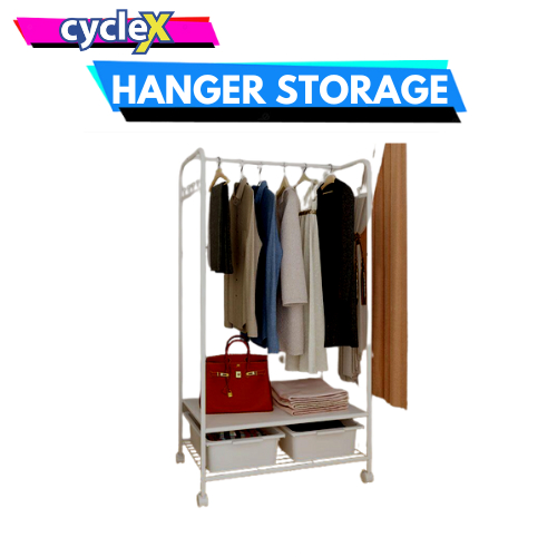 Hanger Storage Cabinet Coat Rack Bedroom Multi-function Clothes Hanger ...