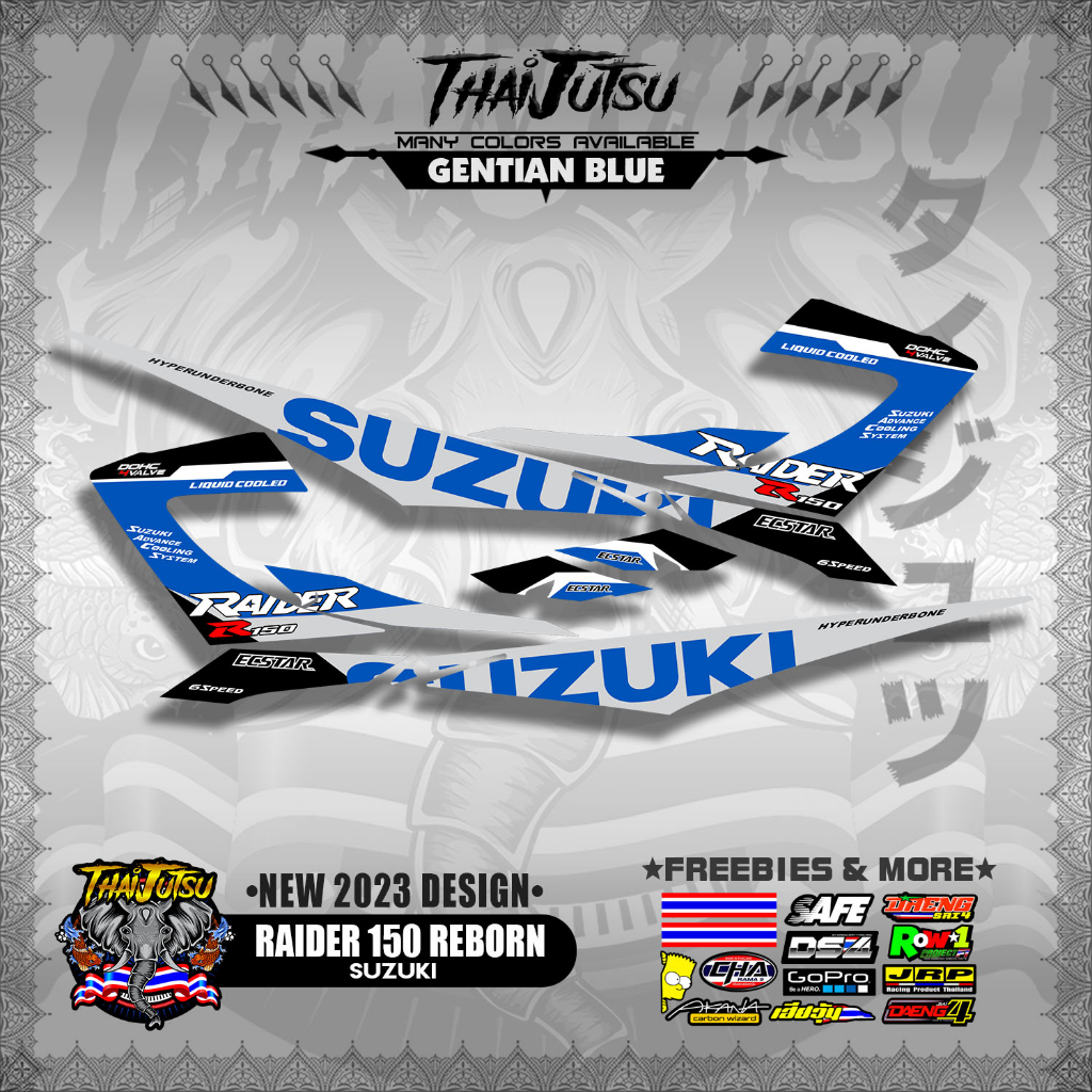 RAIDER 150 REBORN NEW 2023 DESIGN STICKER DECALS By THAIJUTSU ( SOFIE ...