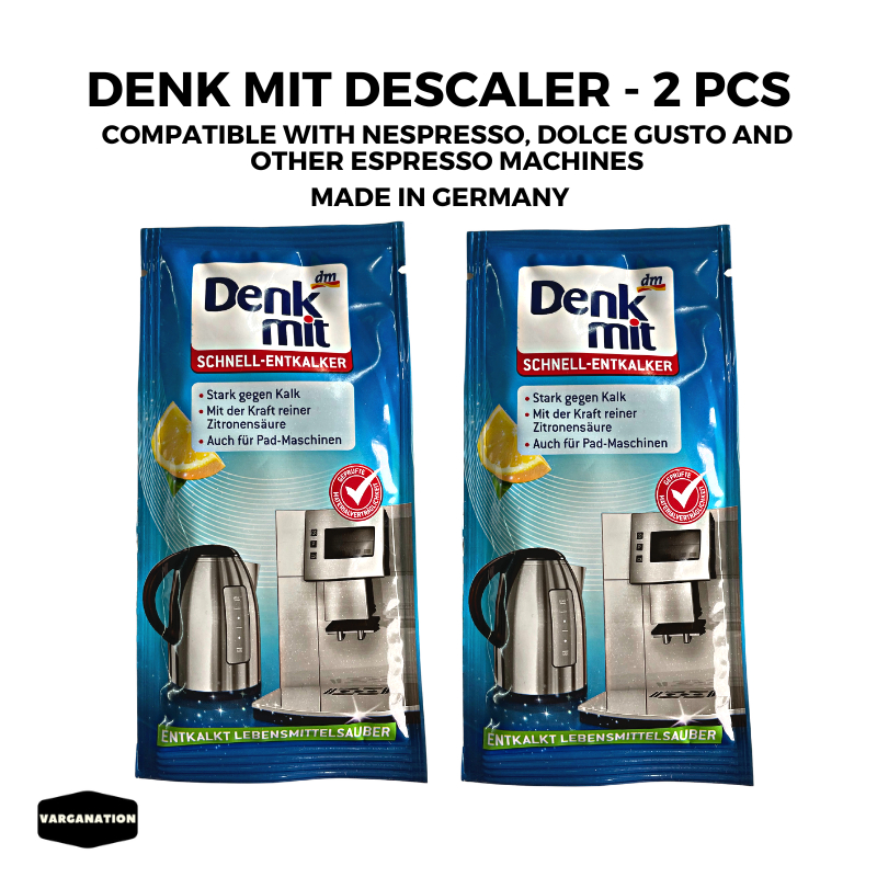 2x DENK MIT Quick Descaler Made in Germany for nespresso dolce gusto