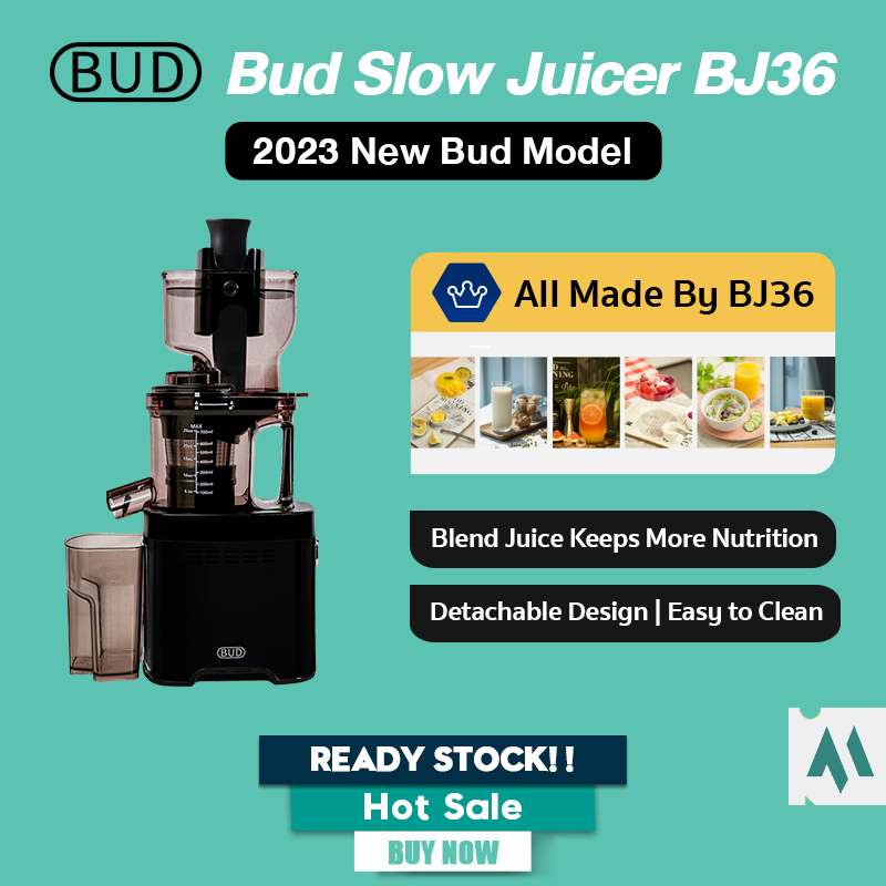 2023 New Bud Slow Juicer Fresh Fruit Vegetable Blender Flesh Extraction