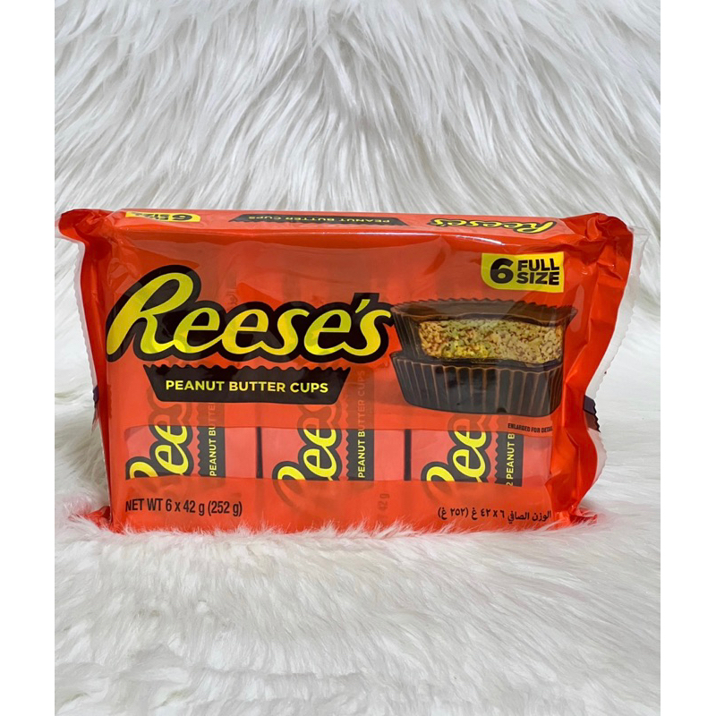 Reeses Peanut Butter Cups - 6 x 42g (252g) - Imported from Middle East ...